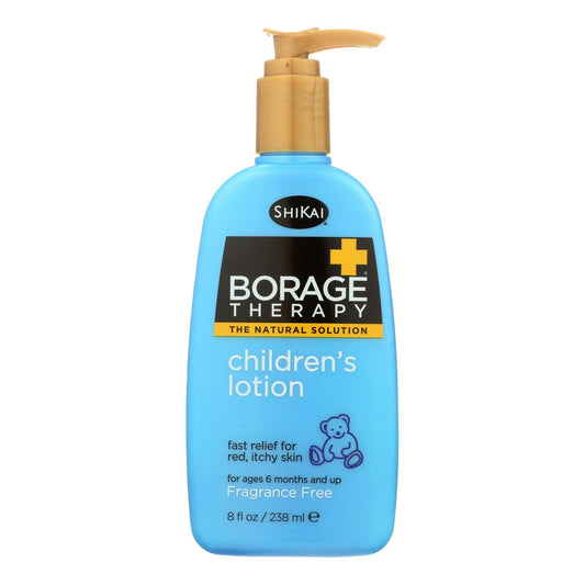 Shikai Borage Therapy Children's Lotion Fragrance Free 8 Oz Pack of 6
