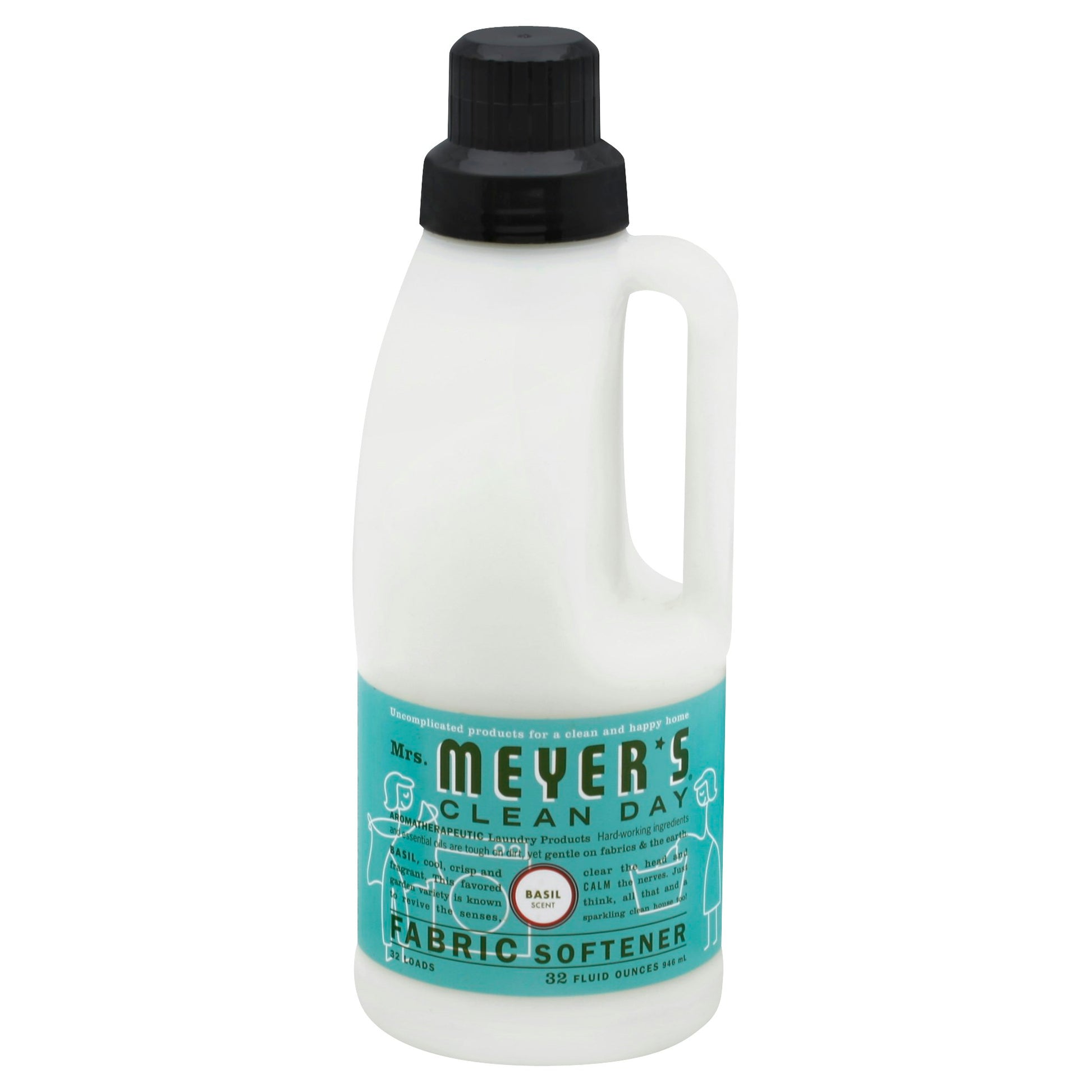 Mrs Meyers Clean Day Fabric Softener Basil 32 Oz (Pack of 6)