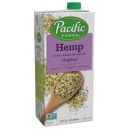Pacific Foods Hemp Milk Original 32 FO (Pack of 12)