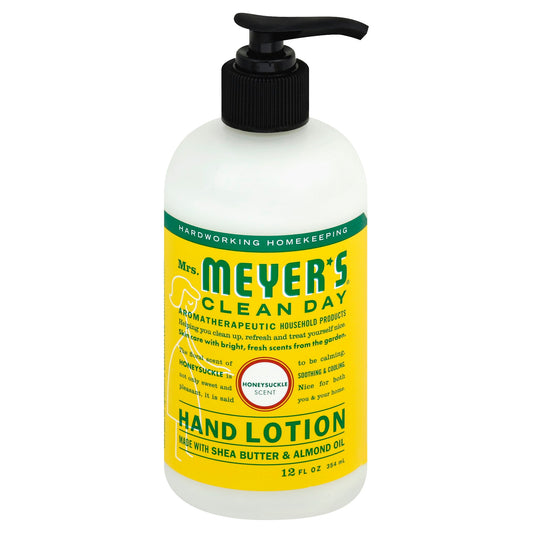 Mrs Meyers Clean Day Lotion Hand Honeysuckle 12 fl oz (Pack of 3)
