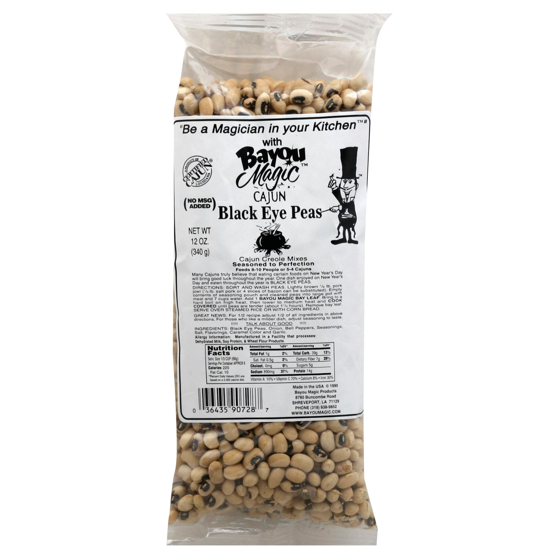 Bayou Magic Peas Blackeye Cajun