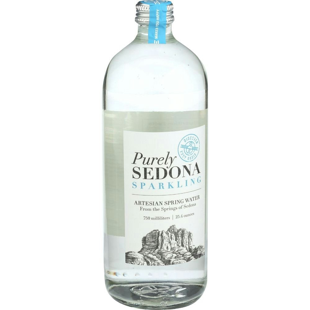 Purely Sedona Sparkling Artesian Spring Water 25.4 Fo Pack of 12