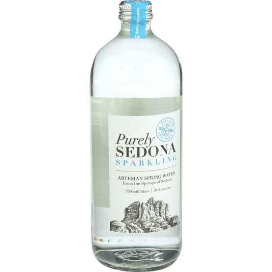 Purely Sedona Sparkling Artesian Spring Water 25.4 Fo Pack of 12