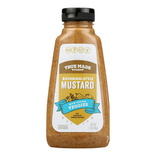 True Made Foods-Bavarian Style Mustard with Hidden Veggies 12 oz (Pack of 6)