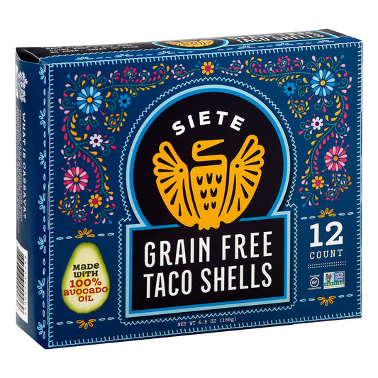 Siete Shells Taco Grain Free 5.5 oz (Pack of 12)