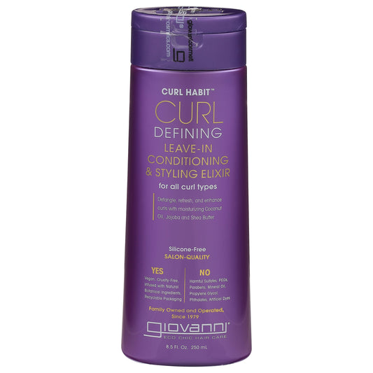 Giovanni Cosmetics Conditioner & Style Elixr 8.5 Fl Oz (Pack of 3)