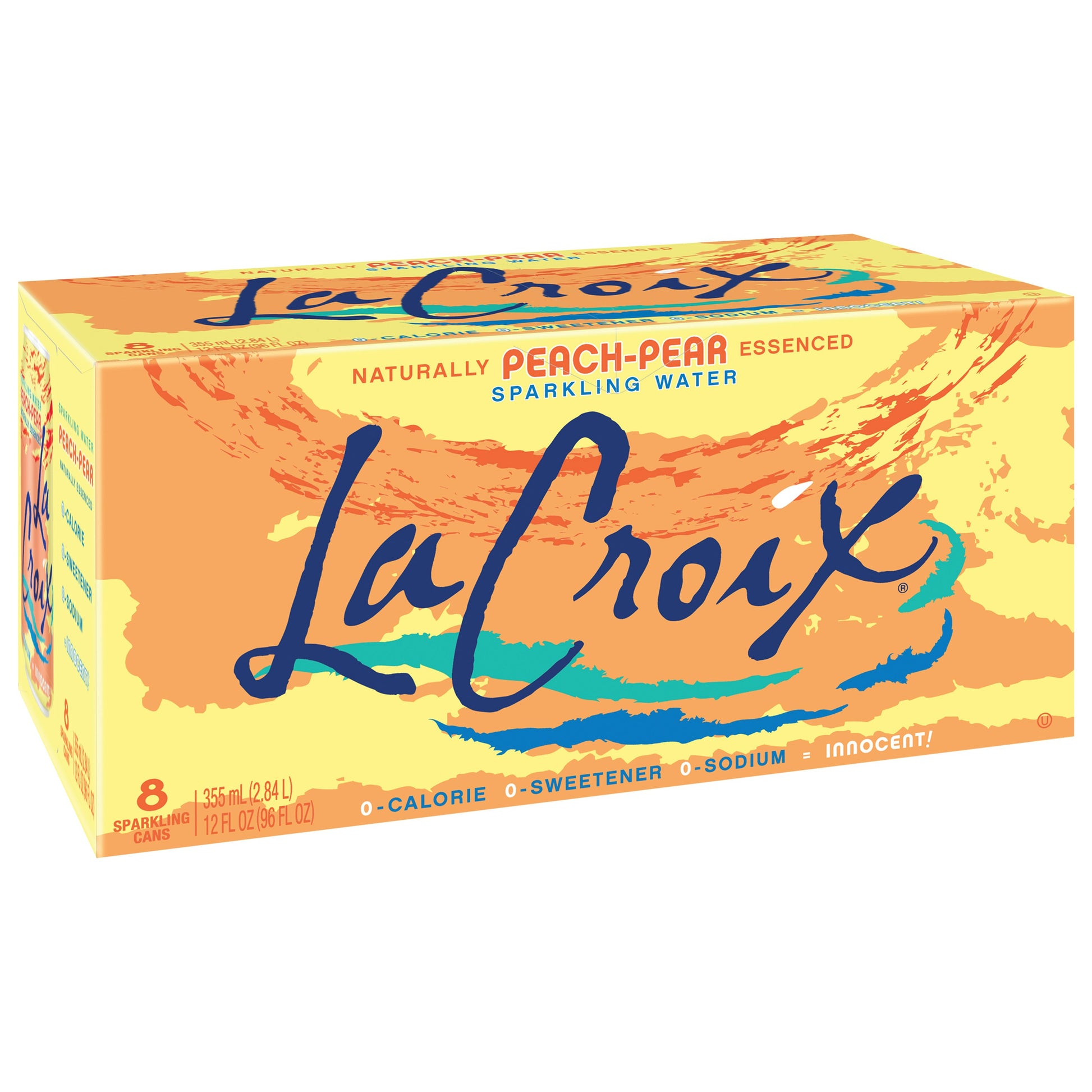 La Croix Water Sparkling Peach Pear 96 Fo Pack of 3
