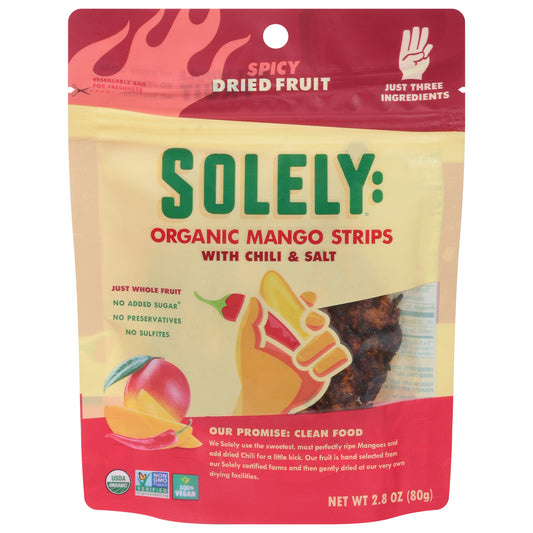 Solely Fruit Dry Mango Chili Sal 2.8 oz (Pack of 8)