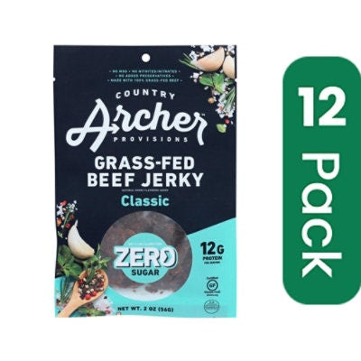 Country Archer - Beef Jerky Original Zero Sugar 2 oz (Pack of 12)