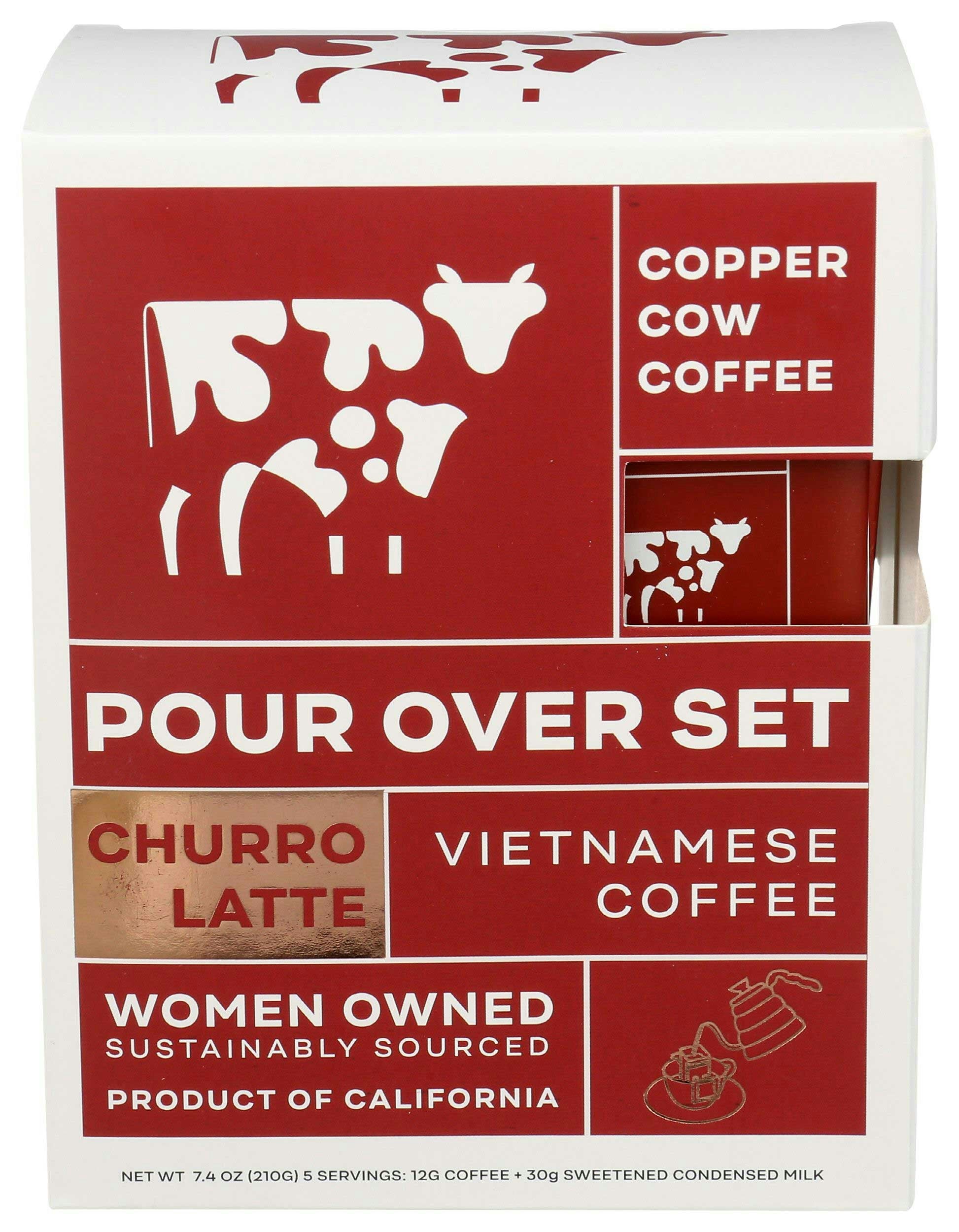 Copper Cow Coffee Latte Kit Churro 5Pack 7.4 Oz (Pack of 6)