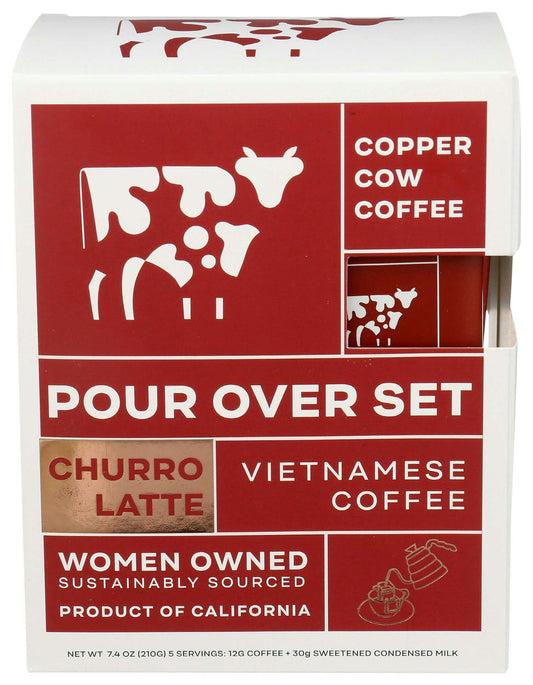 Copper Cow Coffee Latte Kit Churro 5Pack 7.4 Oz (Pack of 6)