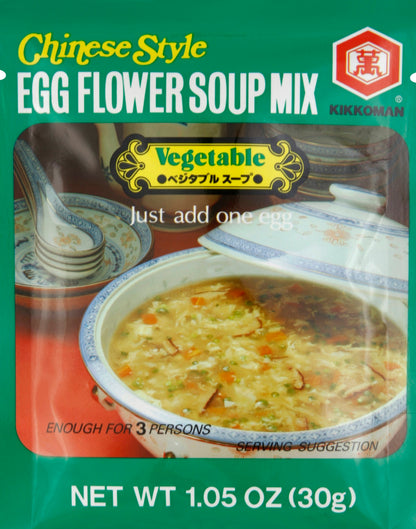 Kikkoman Soup Egg Flower Vegetable 1.05 Oz Pack of 12