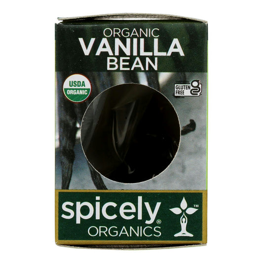 Spicely Organic Spices Vanilla Bean Ecobox 1 Pc Pack of 6