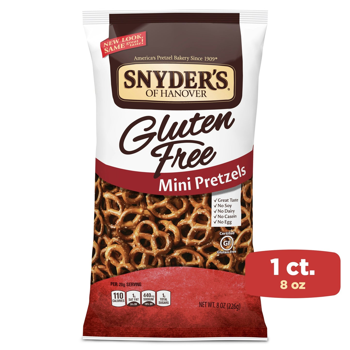 Snyders Of Hanover Pretzels Mini 8 Oz (Pack of 12)
