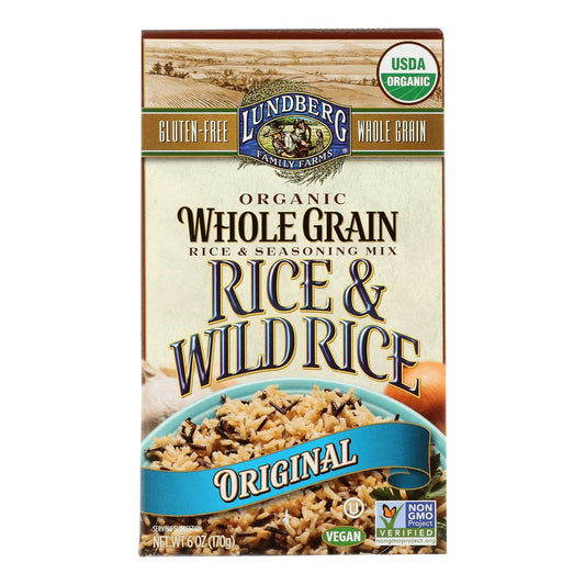 Lundberg Family Farms Organic Whole Grain Original Wild Rice 6 oz (Pack of 6)