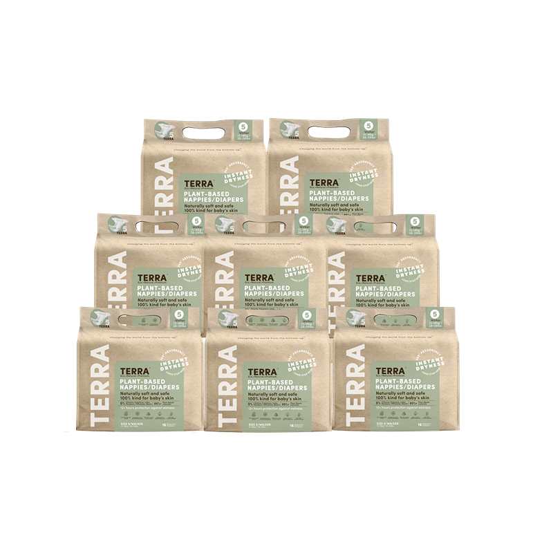 Terra Organics Diapers Size 5 Walker