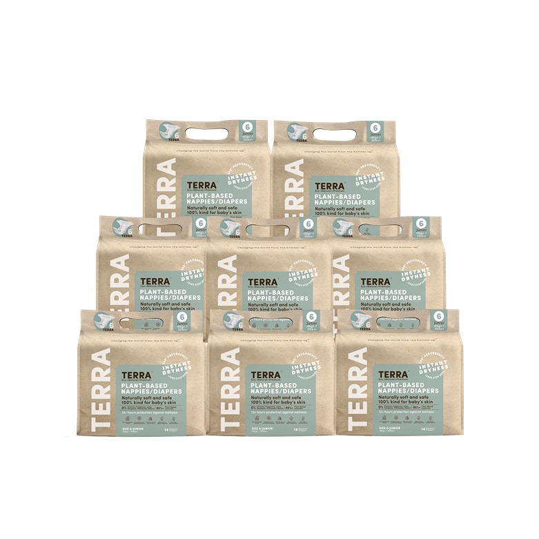 Terra Organics Diapers Junior Size 6