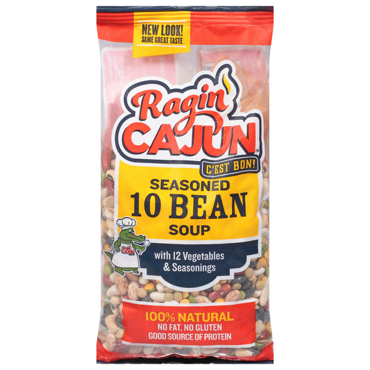 Ragin Cajun Mix Soup 10Bean & Vegetables 16 Oz Pack of 12