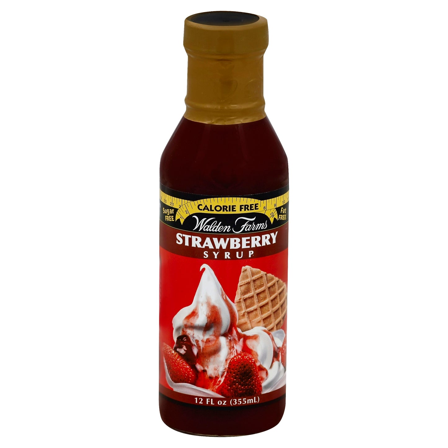 Walden Farms Syrup Calorie Free Strawberry 12 FO (Pack of 6)