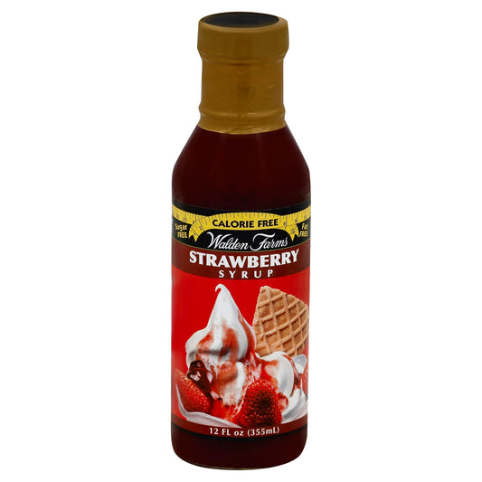 Walden Farms Syrup Calorie Free Strawberry 12 FO (Pack of 6)