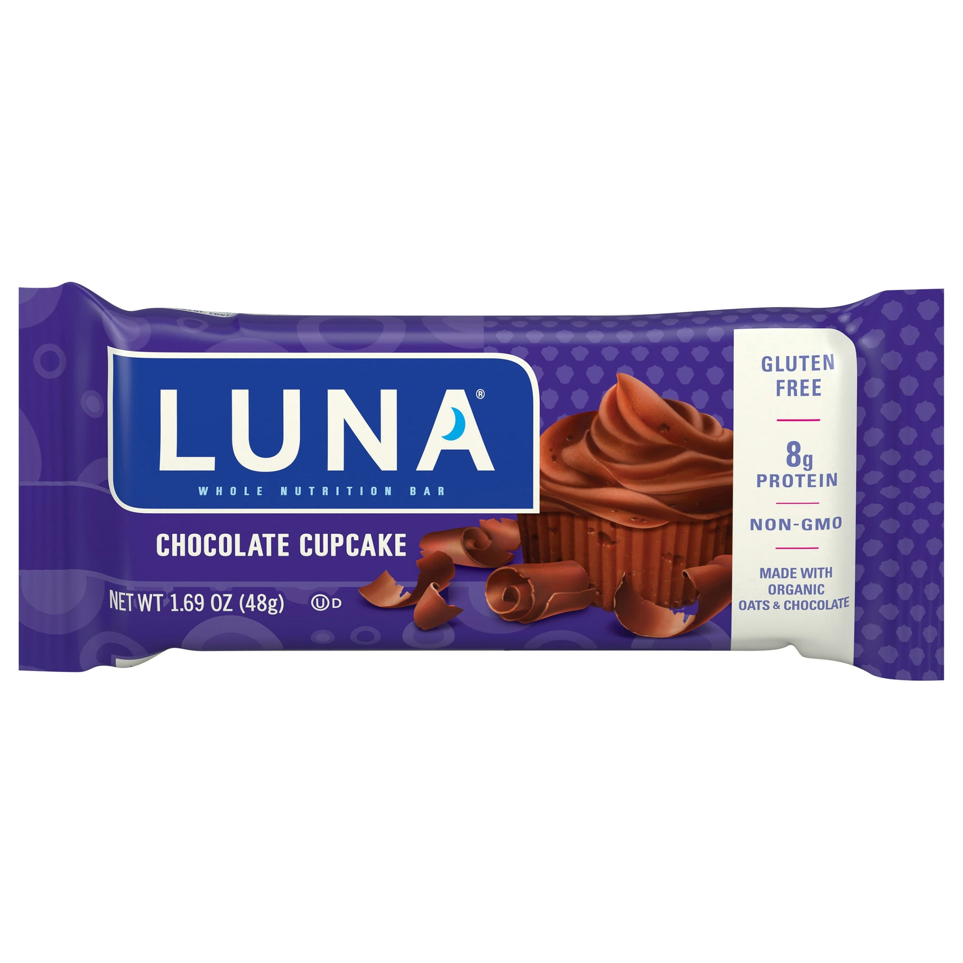 Luna Bar Luna Chocolate Cupcake 1.69 Oz Pack of 15