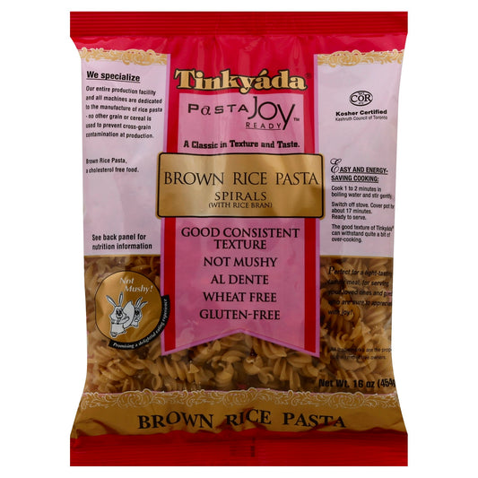 Tinkyada Pasta Brown Rice Spiral 16 oz (Pack of 12)