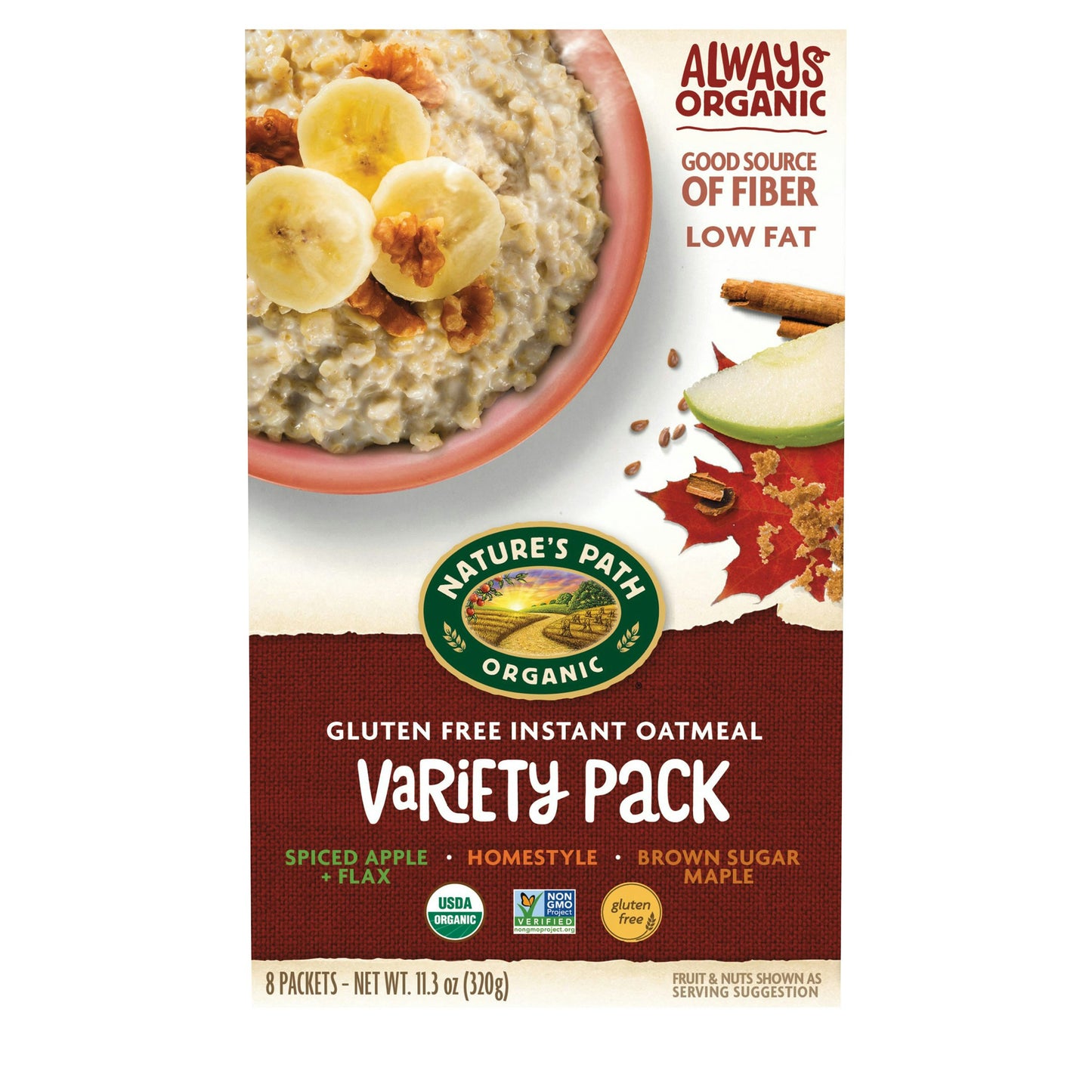 Natures Path Cereal Hot Variety Pack 11.3 Oz (Pack of 6)