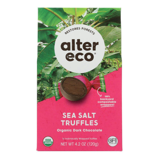 Alter Eco Americas Truffles - Sea Salt Organic 4.2 oz (Pack of 8)