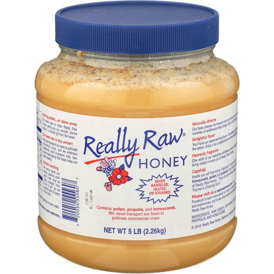 Really Raw Unstrained Honey - 5 Pound