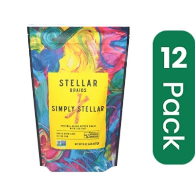 Stellar Snacks Pretzel Braids Simply Stellar 16 oz (Pack of 12)