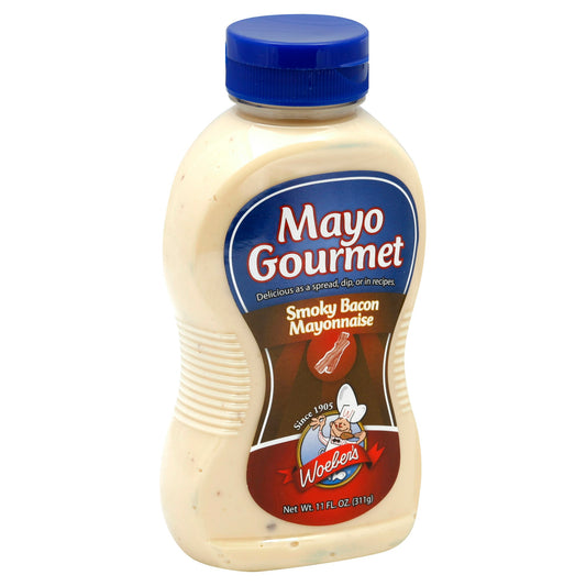 Woeber's Mayo Smoky Bacon 11 Oz (Pack of 6)