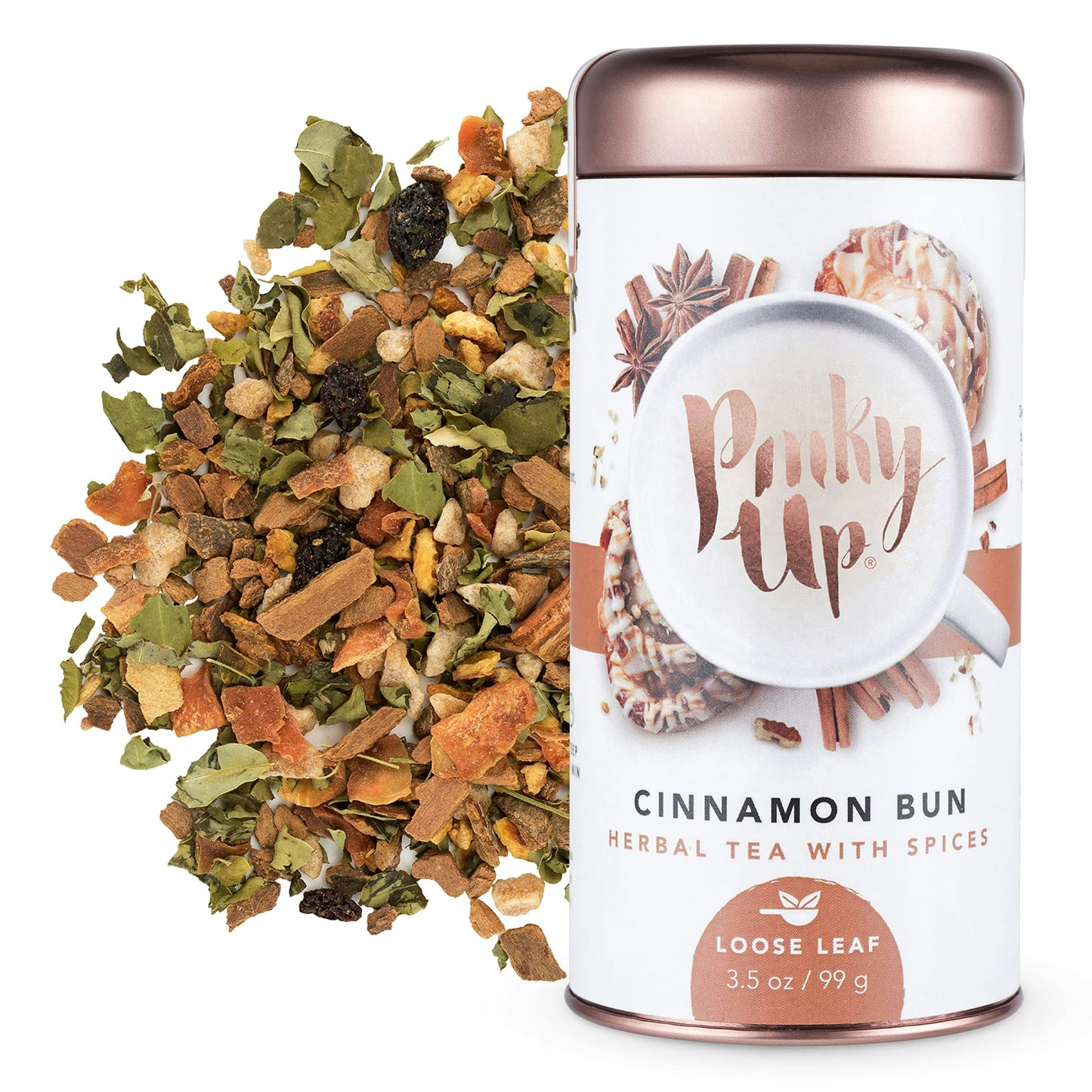 Pinky Up Tea Loose Leaf Cinnamon Bun 3.5 Oz Pack of 6
