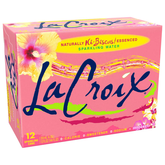 La Croix Water Sparkling Hibiscus 144 Fo Pack of 2