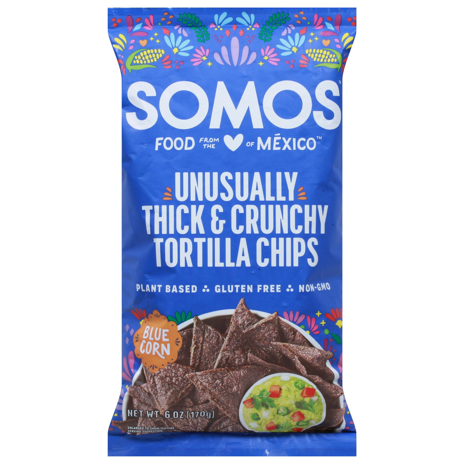 Somos Chips Tortilla Blue Corn 6 Oz (Pack of 12)