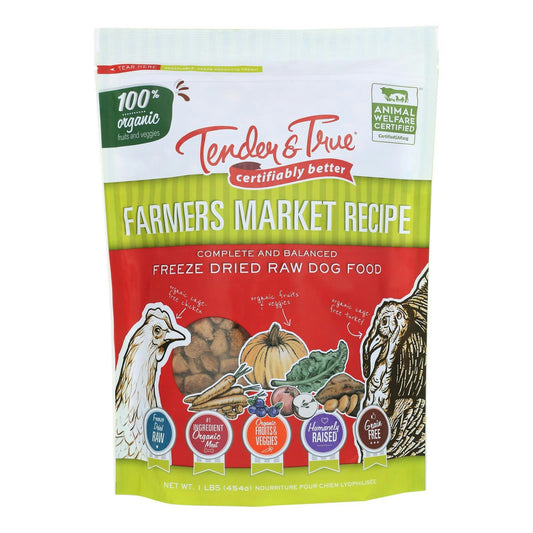 Tender and True - Dog Food Freeze Dry Farmer Market1 LB (Pack of 10)
