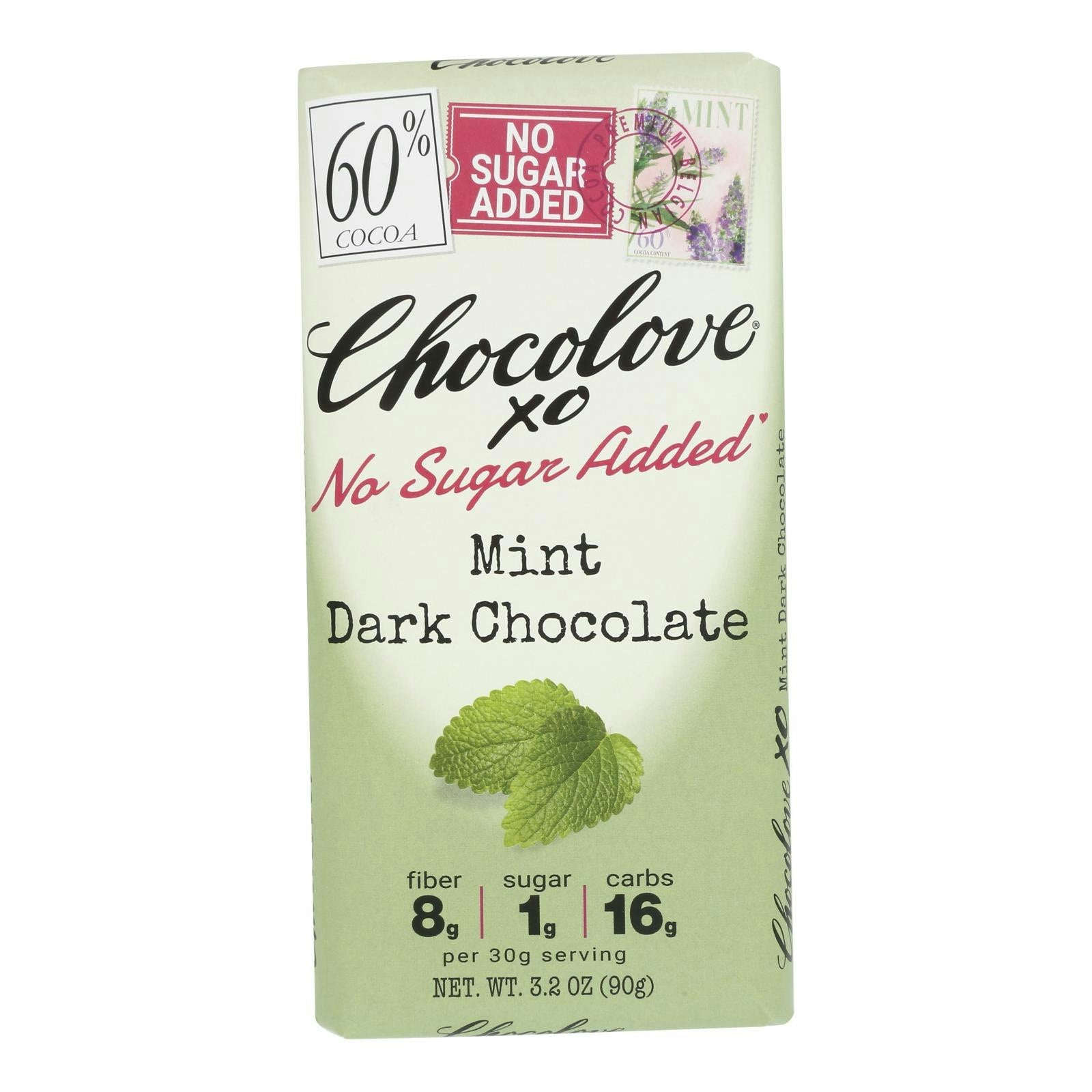 Chocolove Xo Bar Dark Chocolate Mint