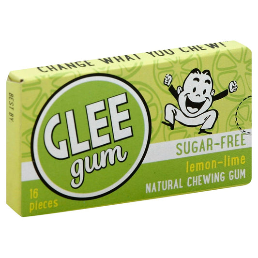 Glee Gum Gum Sugar Free Lemon Lime 16 Pc Pack of 12