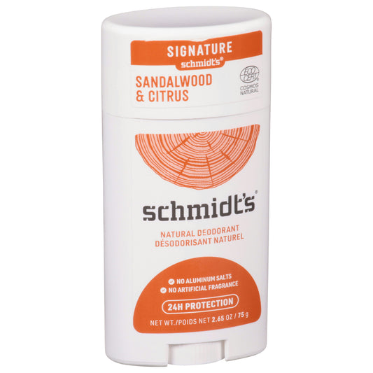 Schmidt's Deodorant Citrus Sandalwood 2.65 oz (Pack of 3)