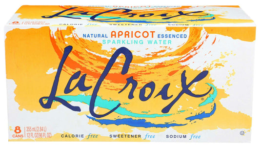 La Croix Apricot Sparkling Water - 96 Fluid Ounce (Pack of 3)