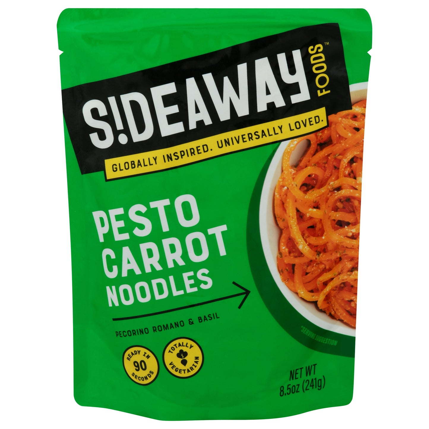 Sideaway Foods Entree Pesto Veggie Noodles 8.5 oz (Pack of 6)