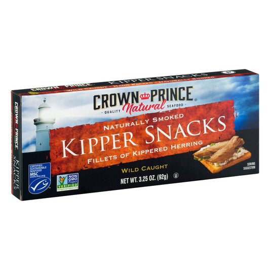 Crown Prince Natural Kipper Snacks 3.25 Oz Pack of 18
