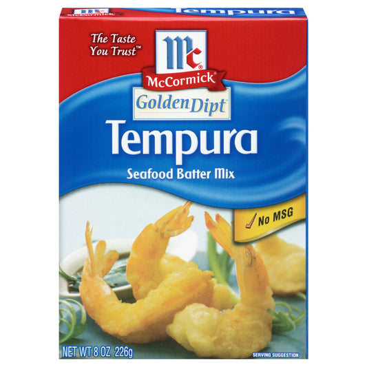 Golden Dipt Mix Fry Batter Tempura 8 oz (Pack of 8)