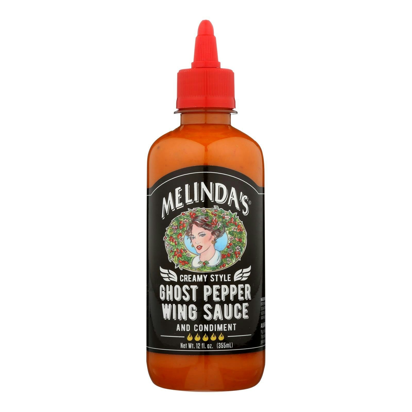 Melinda's - Wing Sauce Creamy Ghost Pepper 12 oz (Pack of 6)