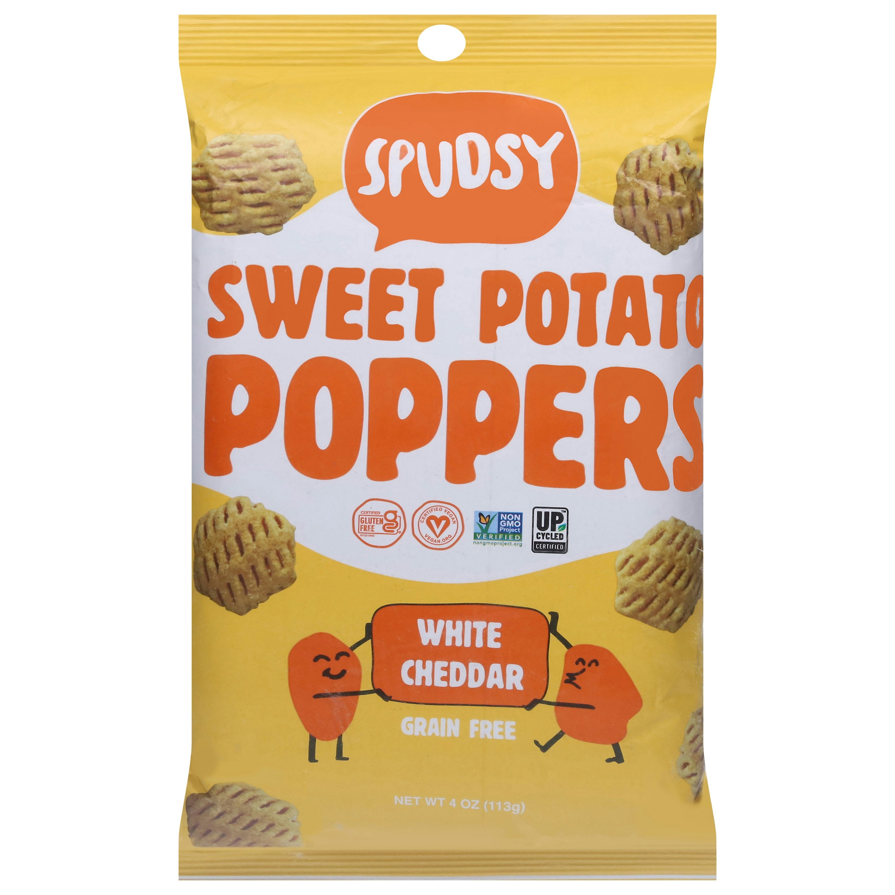 Spudsy Poppers Sweet Potato White Cheddar