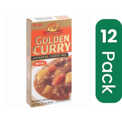 S & B Sauce Mix Mild Golden Curry 3.2 oz (Pack of 12)