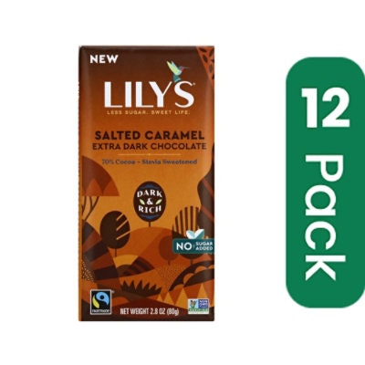 Lily's Bar Dark Chocolate Salted Caramel
