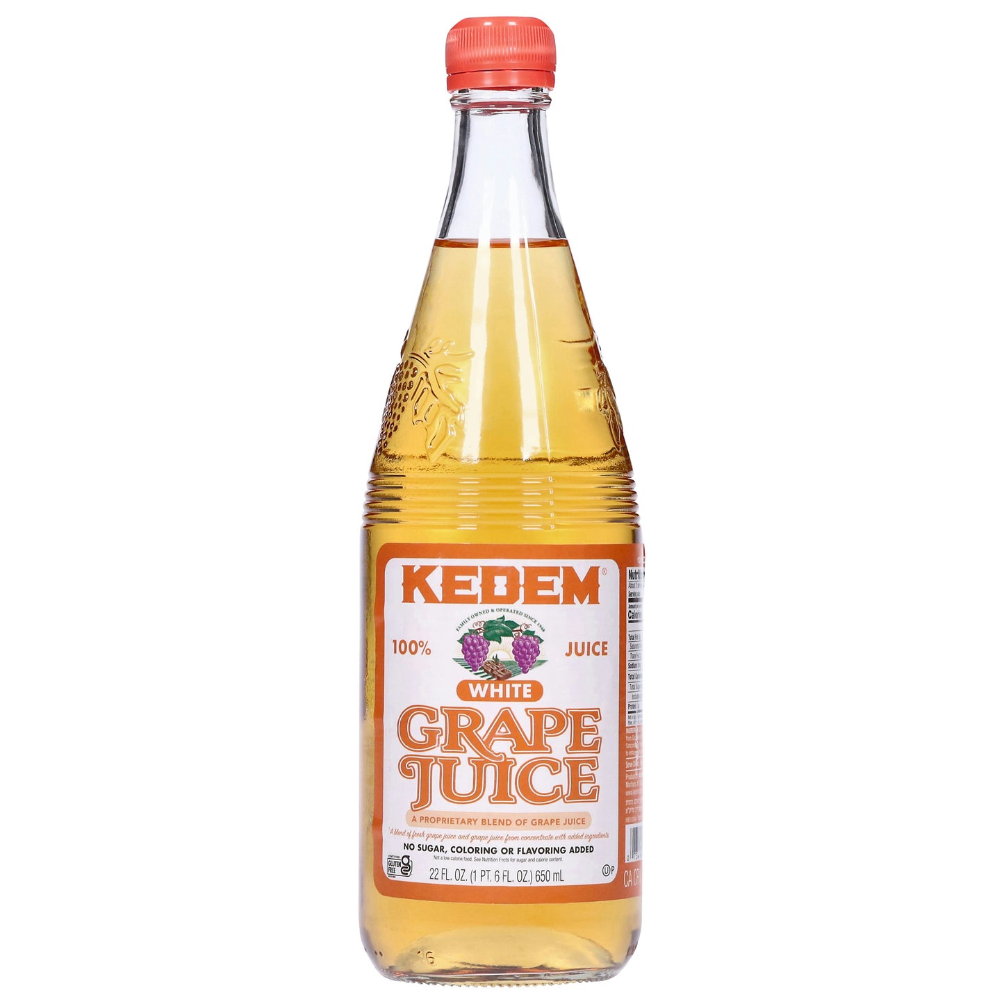 Kedem Natural White Grape Juice 22 Fo Pack of 6