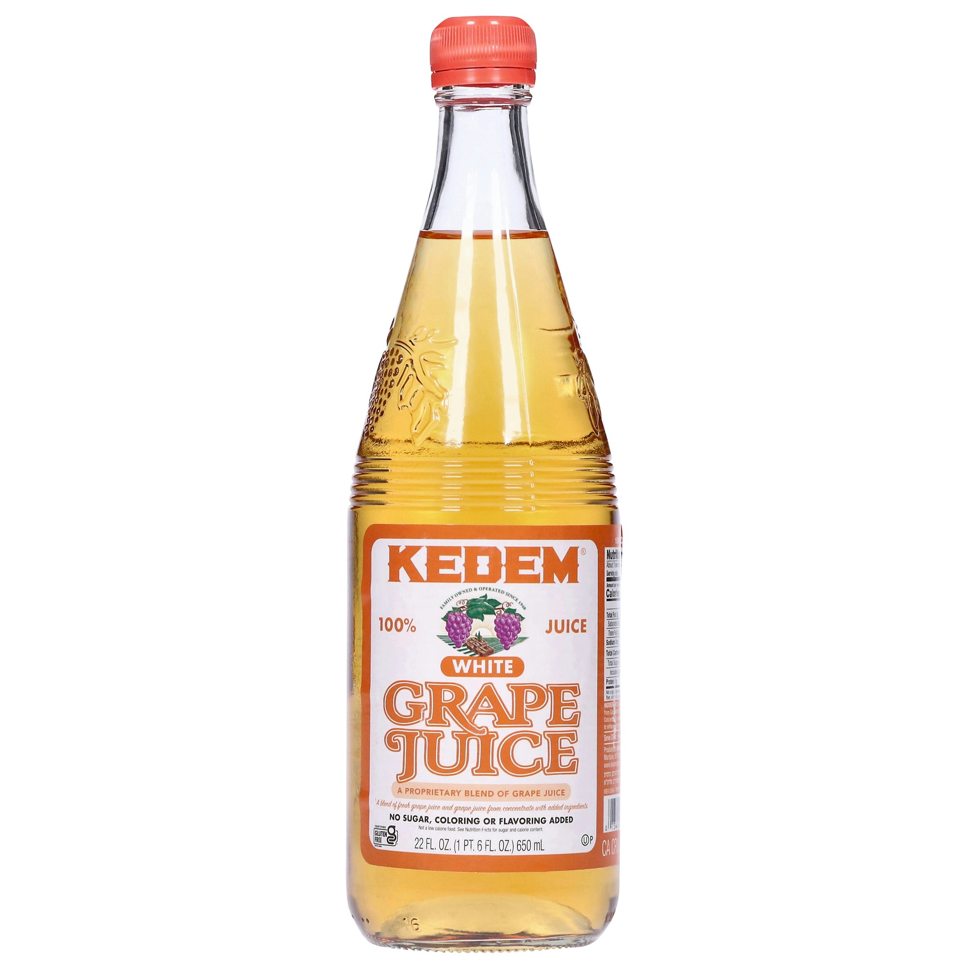 Kedem Natural White Grape Juice 22 Fo Pack of 6