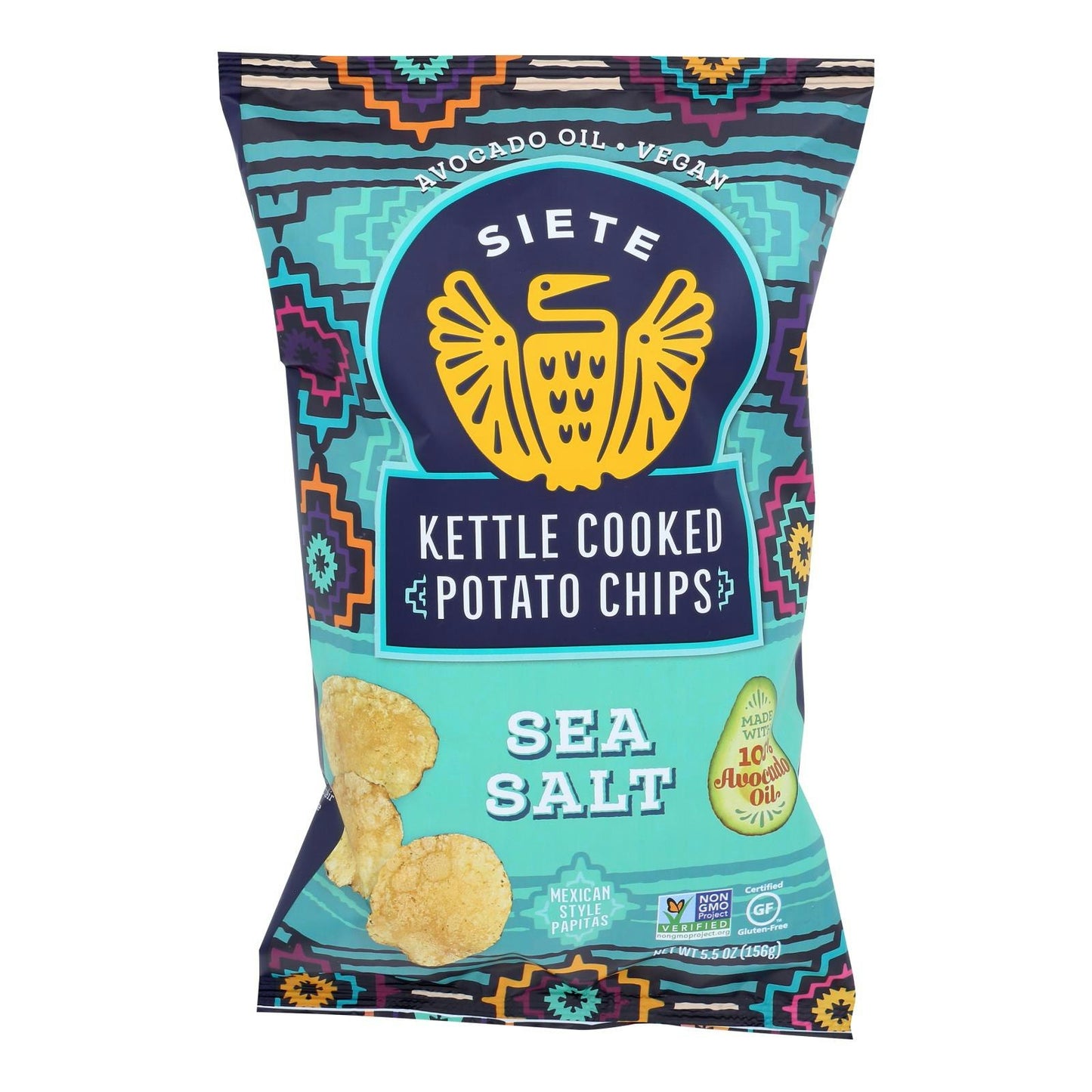 Siete - Kettle Chip Sea Salt 5.5 oz (Pack of 6)