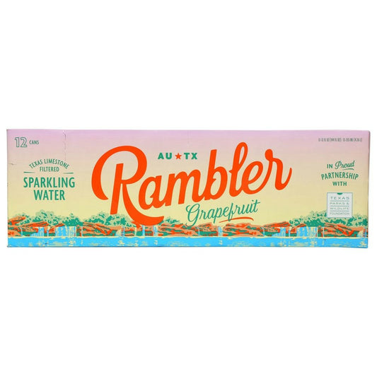 Rambler Grapefruit Sparkling Water 144 Fo Pack of 2